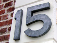 Numéro de rue de la villa deauvillaise la Cerisée